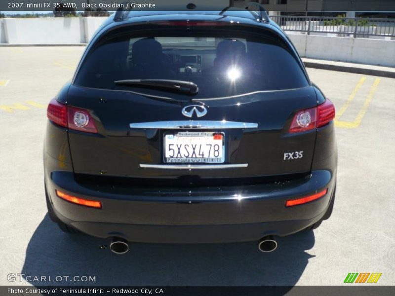 Black Obsidian / Graphite 2007 Infiniti FX 35 AWD