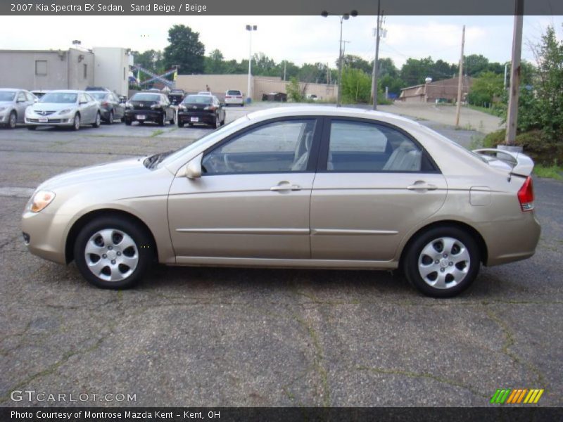 Sand Beige / Beige 2007 Kia Spectra EX Sedan