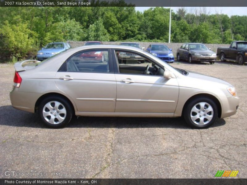 Sand Beige / Beige 2007 Kia Spectra EX Sedan