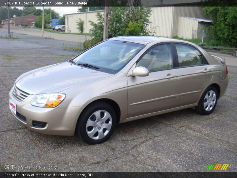 Sand Beige / Beige 2007 Kia Spectra EX Sedan
