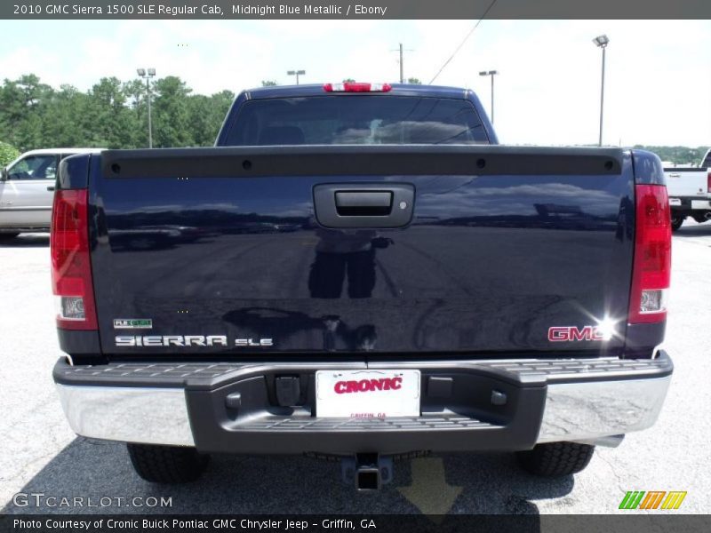 Midnight Blue Metallic / Ebony 2010 GMC Sierra 1500 SLE Regular Cab