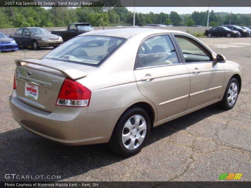Sand Beige / Beige 2007 Kia Spectra EX Sedan
