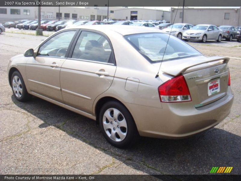 Sand Beige / Beige 2007 Kia Spectra EX Sedan