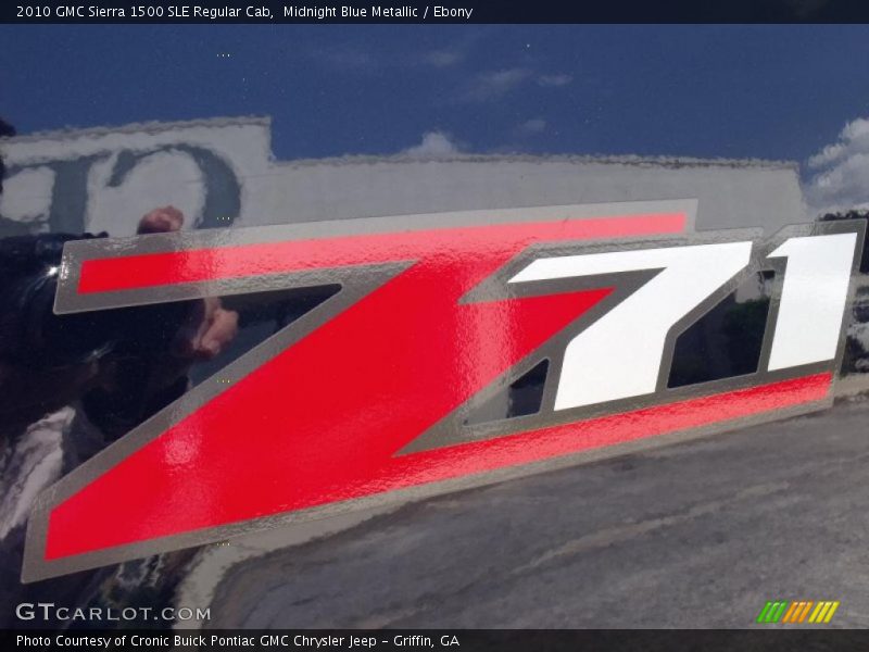 Midnight Blue Metallic / Ebony 2010 GMC Sierra 1500 SLE Regular Cab