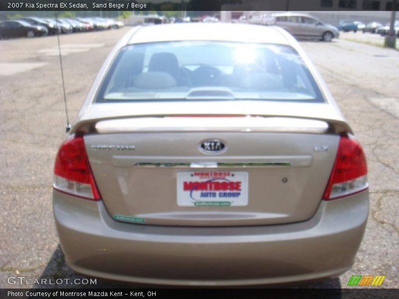 Sand Beige / Beige 2007 Kia Spectra EX Sedan