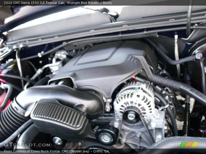 Midnight Blue Metallic / Ebony 2010 GMC Sierra 1500 SLE Regular Cab