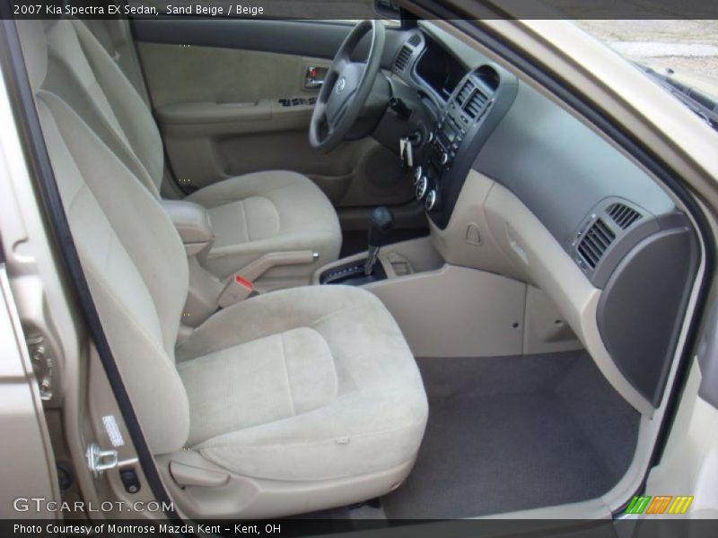 Sand Beige / Beige 2007 Kia Spectra EX Sedan