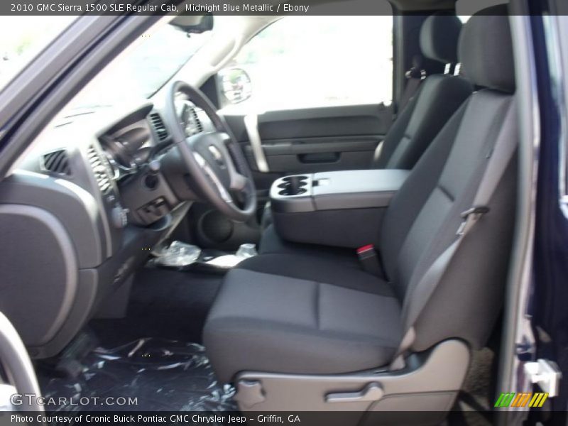 Midnight Blue Metallic / Ebony 2010 GMC Sierra 1500 SLE Regular Cab