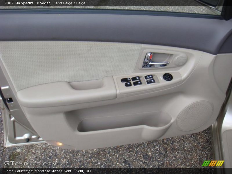 Sand Beige / Beige 2007 Kia Spectra EX Sedan