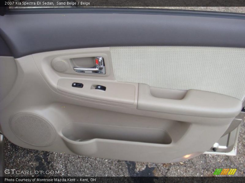 Sand Beige / Beige 2007 Kia Spectra EX Sedan