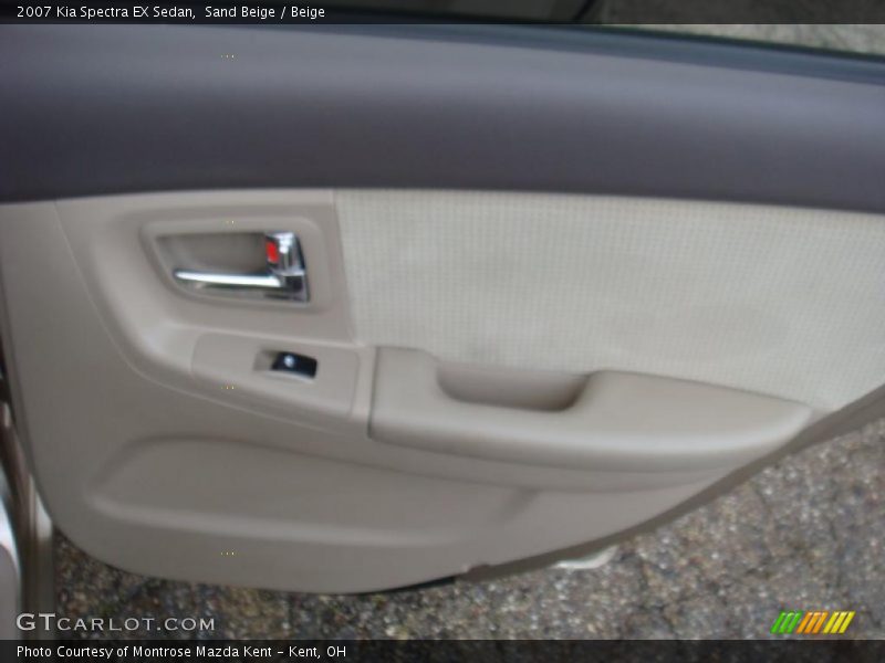 Sand Beige / Beige 2007 Kia Spectra EX Sedan