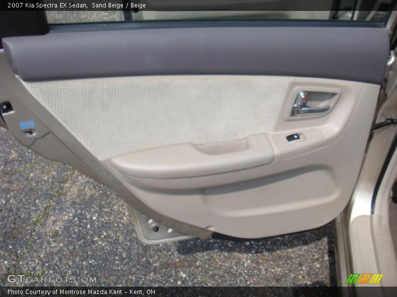 Sand Beige / Beige 2007 Kia Spectra EX Sedan