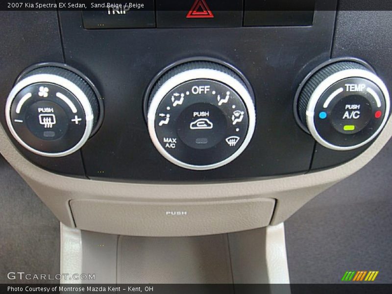 Sand Beige / Beige 2007 Kia Spectra EX Sedan
