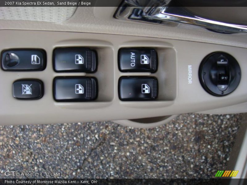 Sand Beige / Beige 2007 Kia Spectra EX Sedan