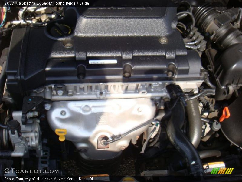 Sand Beige / Beige 2007 Kia Spectra EX Sedan