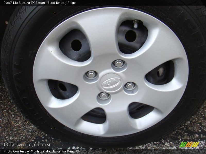 Sand Beige / Beige 2007 Kia Spectra EX Sedan