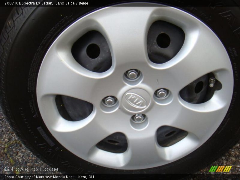 Sand Beige / Beige 2007 Kia Spectra EX Sedan