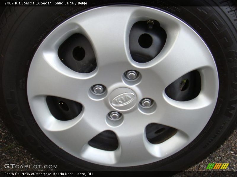 Sand Beige / Beige 2007 Kia Spectra EX Sedan