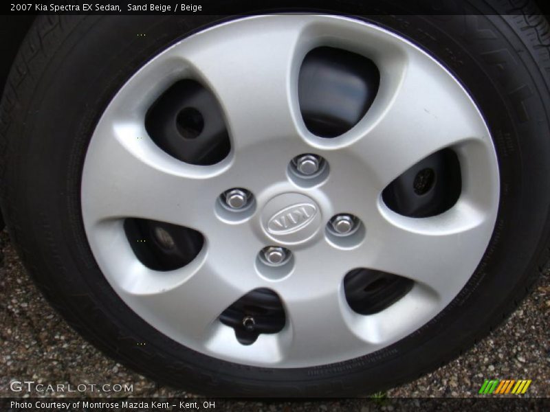 Sand Beige / Beige 2007 Kia Spectra EX Sedan