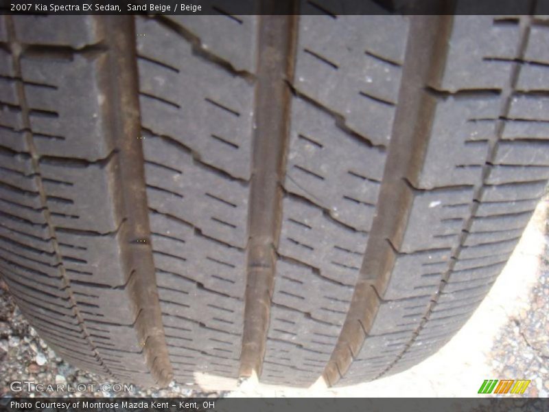 Sand Beige / Beige 2007 Kia Spectra EX Sedan