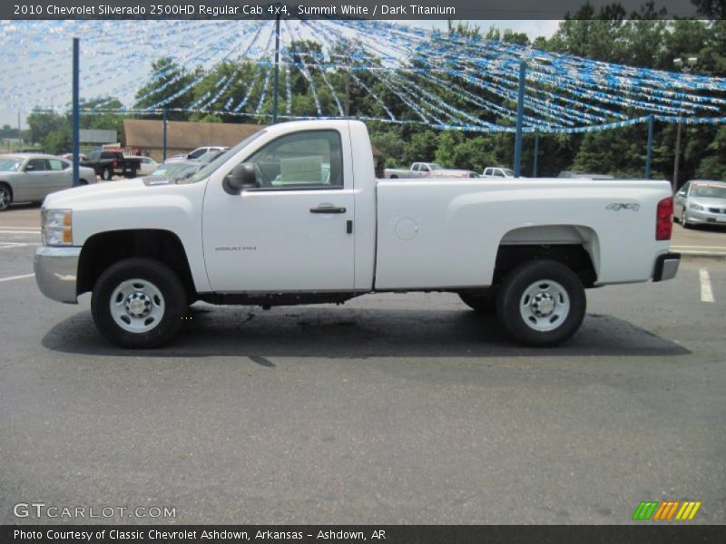 Summit White / Dark Titanium 2010 Chevrolet Silverado 2500HD Regular Cab 4x4