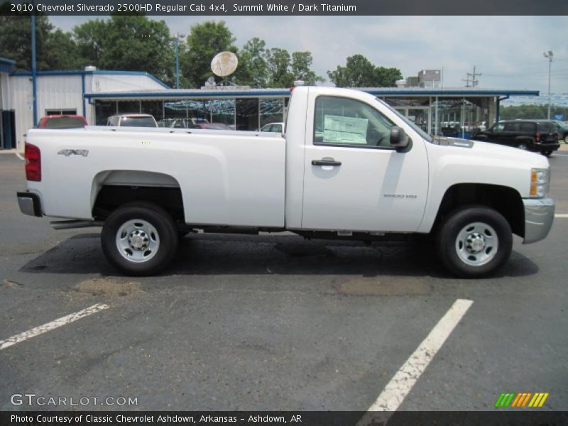 Summit White / Dark Titanium 2010 Chevrolet Silverado 2500HD Regular Cab 4x4