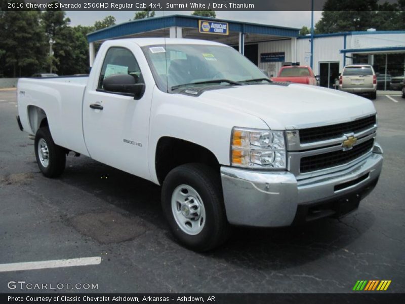 Summit White / Dark Titanium 2010 Chevrolet Silverado 2500HD Regular Cab 4x4