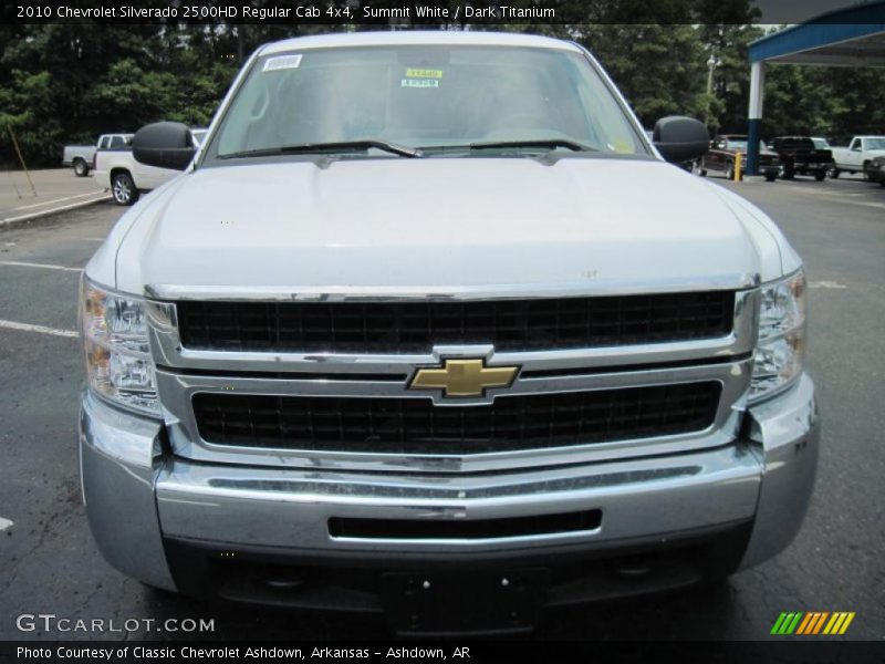 Summit White / Dark Titanium 2010 Chevrolet Silverado 2500HD Regular Cab 4x4
