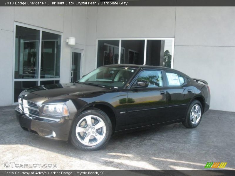 Brilliant Black Crystal Pearl / Dark Slate Gray 2010 Dodge Charger R/T