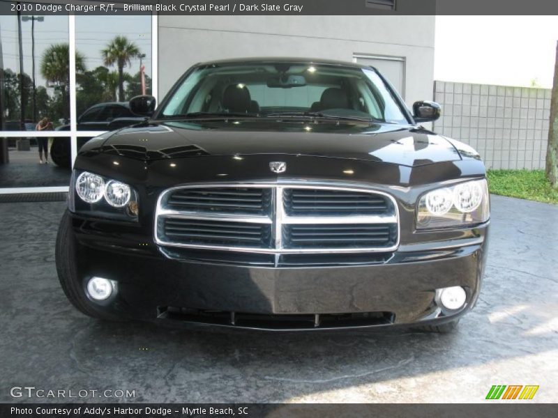 Brilliant Black Crystal Pearl / Dark Slate Gray 2010 Dodge Charger R/T