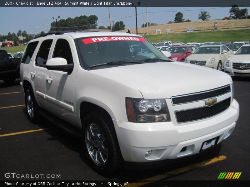 Summit White / Light Titanium/Ebony 2007 Chevrolet Tahoe LTZ 4x4