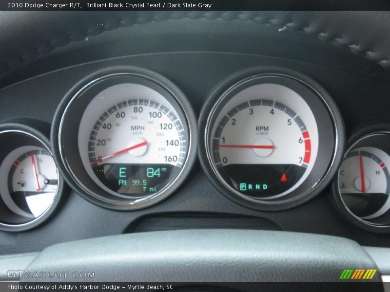 Brilliant Black Crystal Pearl / Dark Slate Gray 2010 Dodge Charger R/T