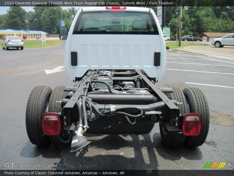 Summit White / Dark Titanium 2010 Chevrolet Silverado 3500HD Work Truck Regular Cab Chassis