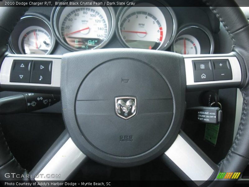 Brilliant Black Crystal Pearl / Dark Slate Gray 2010 Dodge Charger R/T