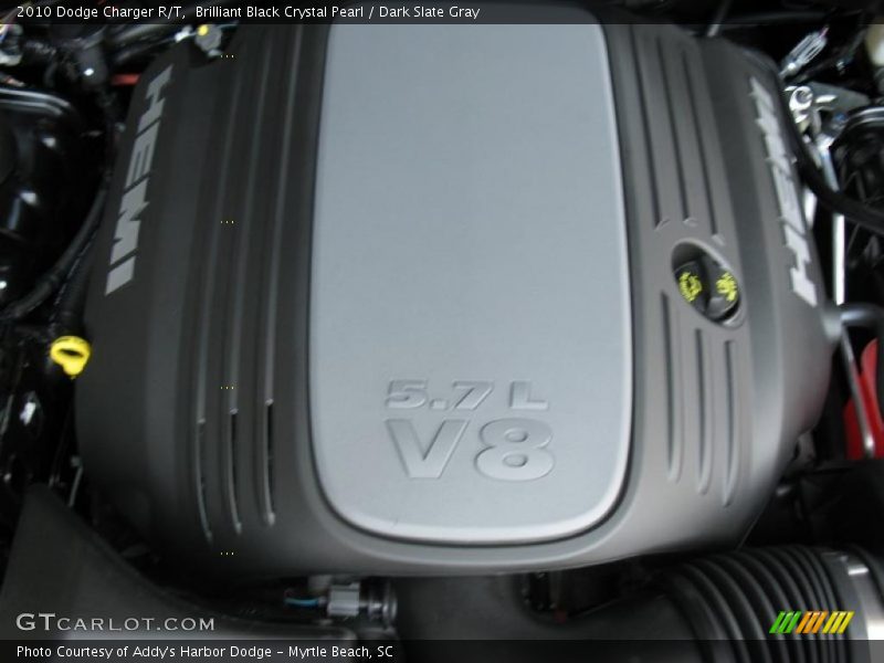 Brilliant Black Crystal Pearl / Dark Slate Gray 2010 Dodge Charger R/T
