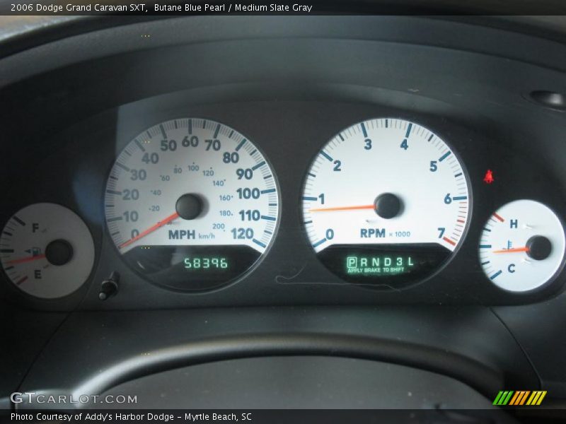 Butane Blue Pearl / Medium Slate Gray 2006 Dodge Grand Caravan SXT