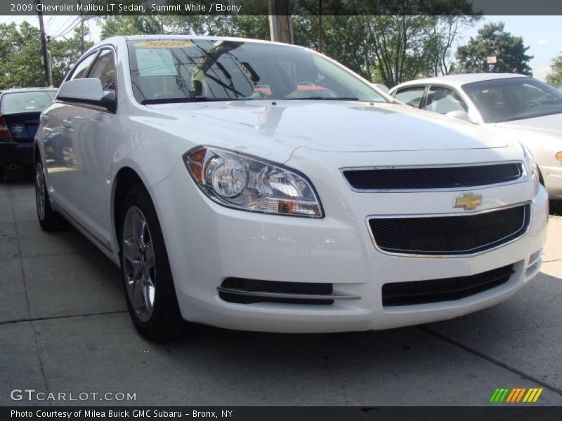 Summit White / Ebony 2009 Chevrolet Malibu LT Sedan
