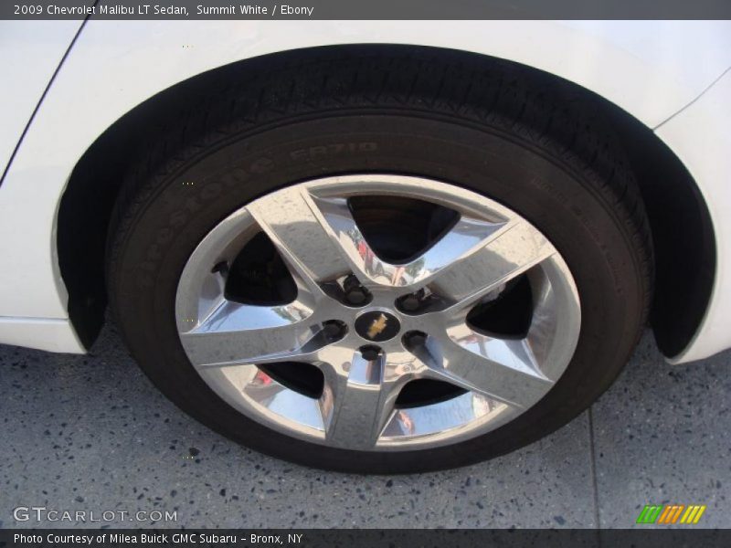Summit White / Ebony 2009 Chevrolet Malibu LT Sedan