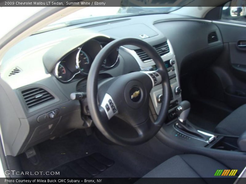 Summit White / Ebony 2009 Chevrolet Malibu LT Sedan