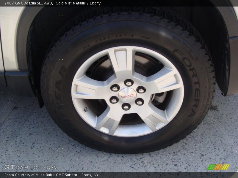 Gold Mist Metallic / Ebony 2007 GMC Acadia SLE AWD
