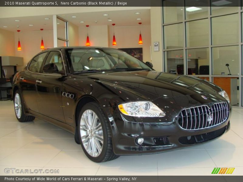 Nero Carbonio (Black Metallic) / Beige 2010 Maserati Quattroporte S