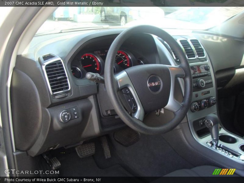 Gold Mist Metallic / Ebony 2007 GMC Acadia SLE AWD
