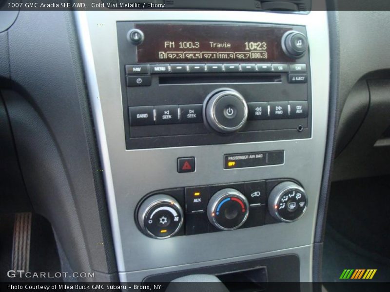 Gold Mist Metallic / Ebony 2007 GMC Acadia SLE AWD