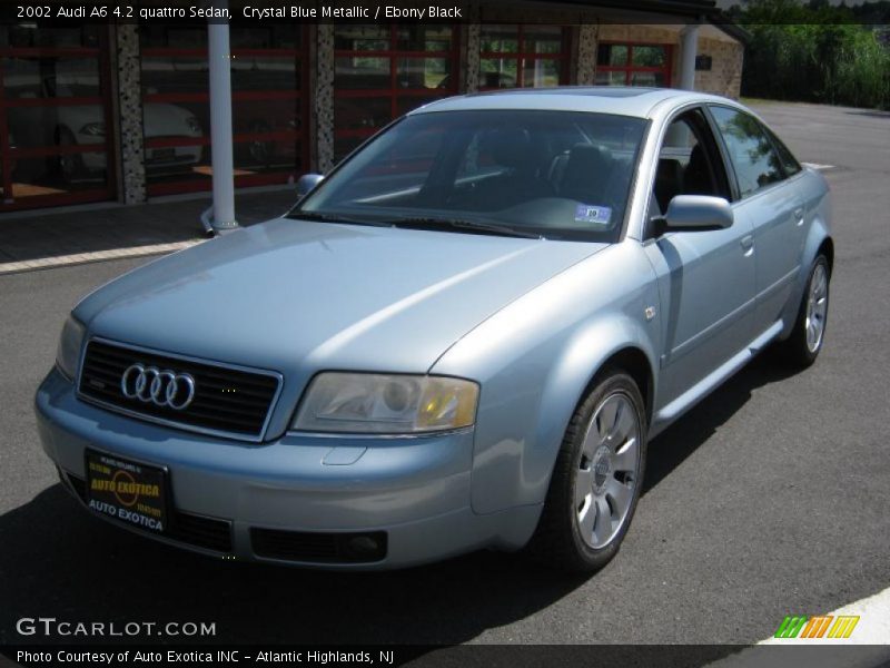 Crystal Blue Metallic / Ebony Black 2002 Audi A6 4.2 quattro Sedan