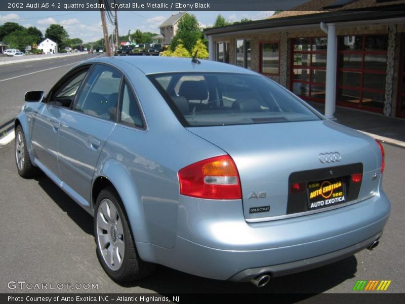 Crystal Blue Metallic / Ebony Black 2002 Audi A6 4.2 quattro Sedan