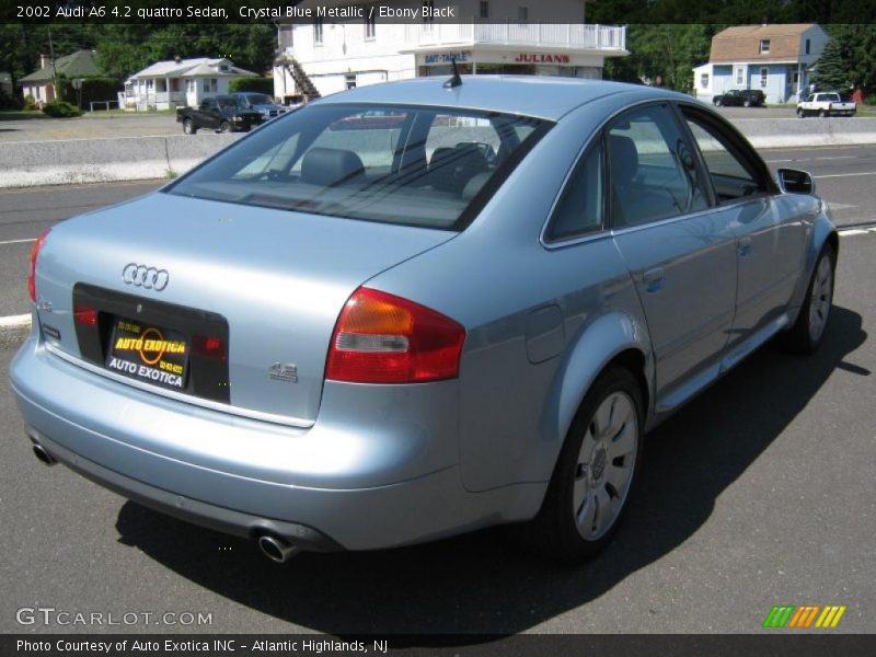 Crystal Blue Metallic / Ebony Black 2002 Audi A6 4.2 quattro Sedan