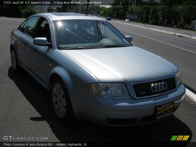 Crystal Blue Metallic / Ebony Black 2002 Audi A6 4.2 quattro Sedan
