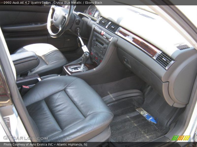 Crystal Blue Metallic / Ebony Black 2002 Audi A6 4.2 quattro Sedan