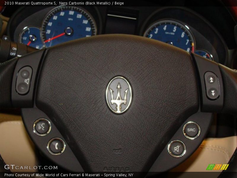 Nero Carbonio (Black Metallic) / Beige 2010 Maserati Quattroporte S