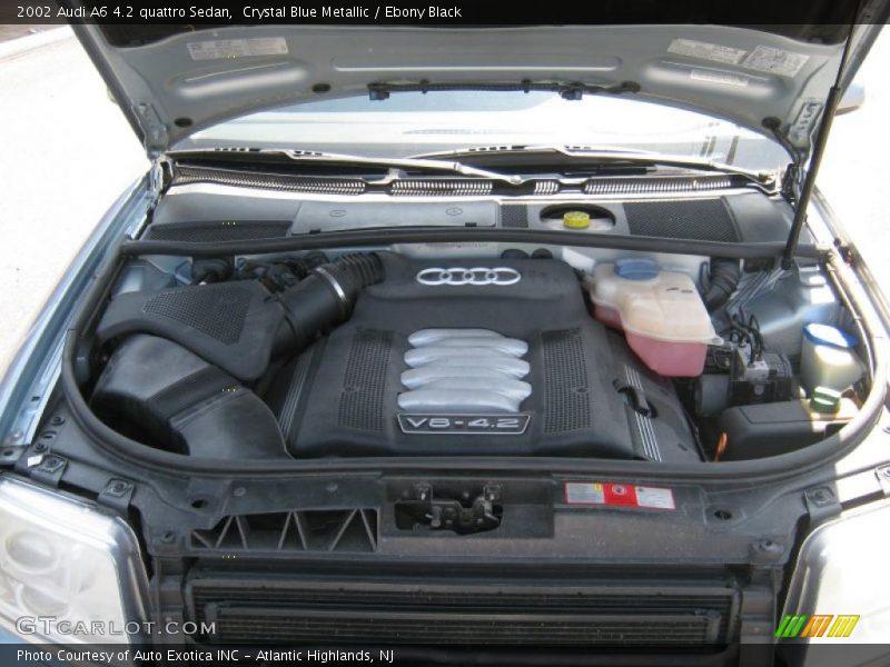 Crystal Blue Metallic / Ebony Black 2002 Audi A6 4.2 quattro Sedan